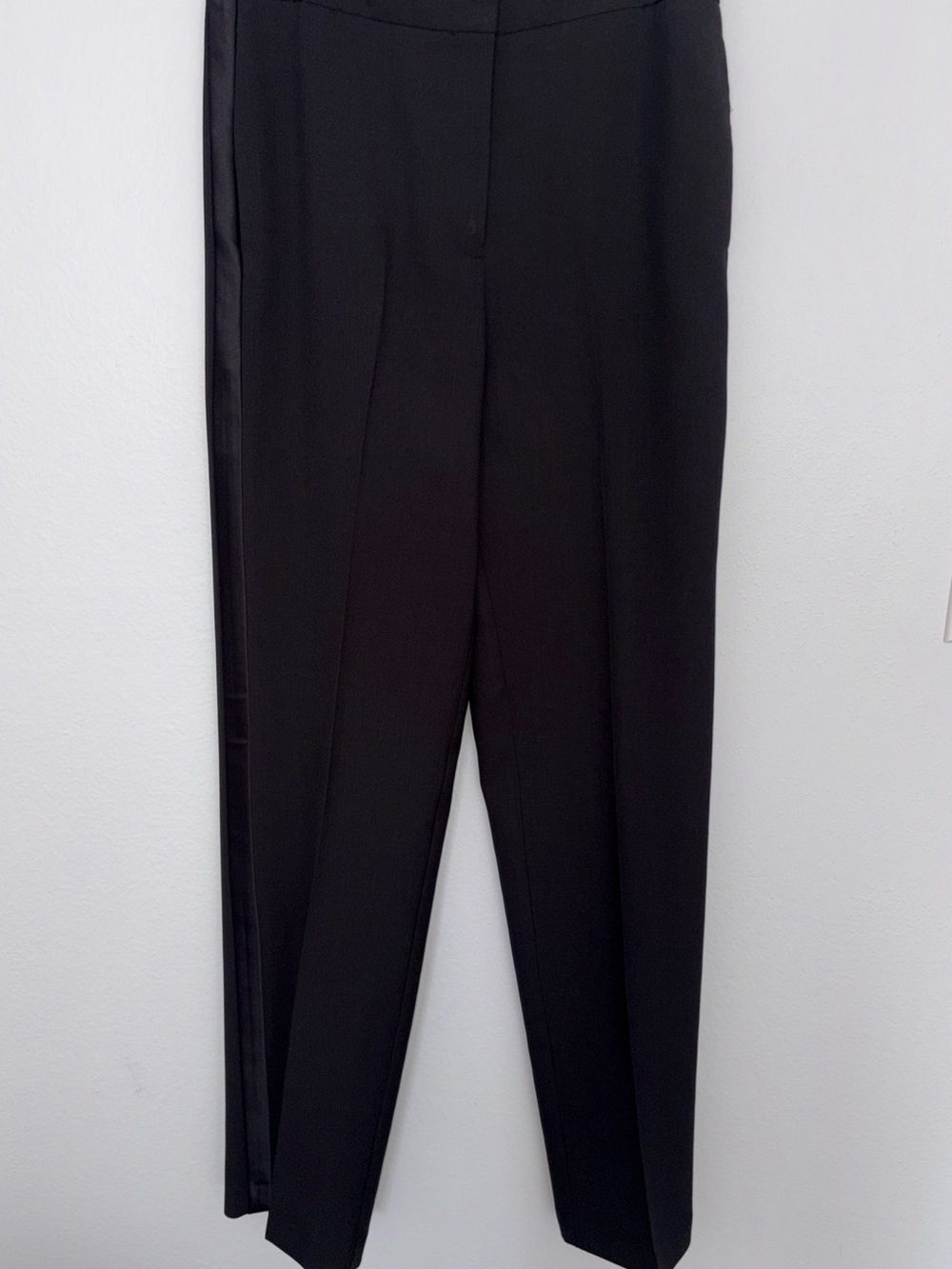 Mango Black Tailored Tuxedo Dress Trousers
